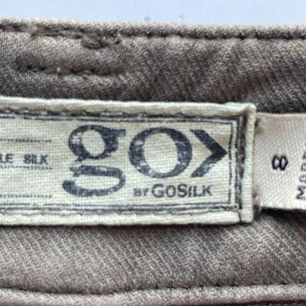 Go by‎ Go Silk Washable Silk Tan Pants, Size 8 - Picture 4 of 12
